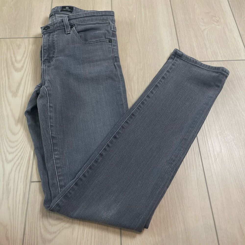 Women’s AG Adriano Goldschmied‎ Stevie Slim Straight Blue Denim Jeans Pants- 27R